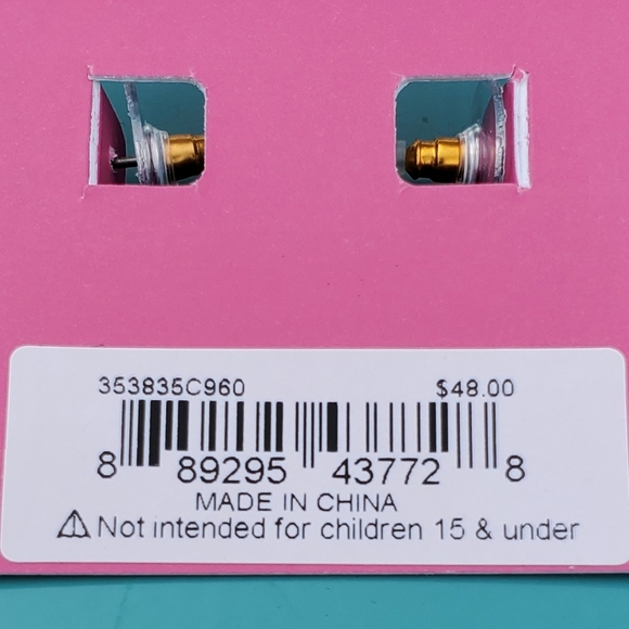 Betsey Johnson Multicolor Beaded Hoop Earrings - Picture 13 of 16